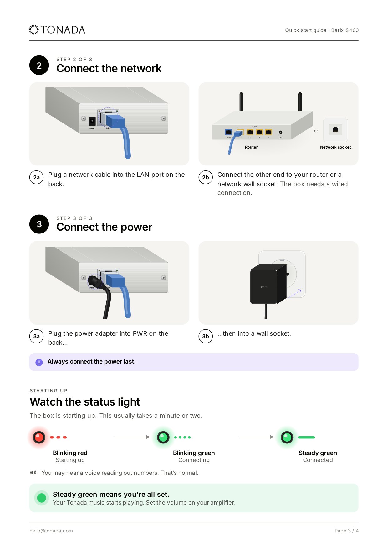 Quick start guide 3